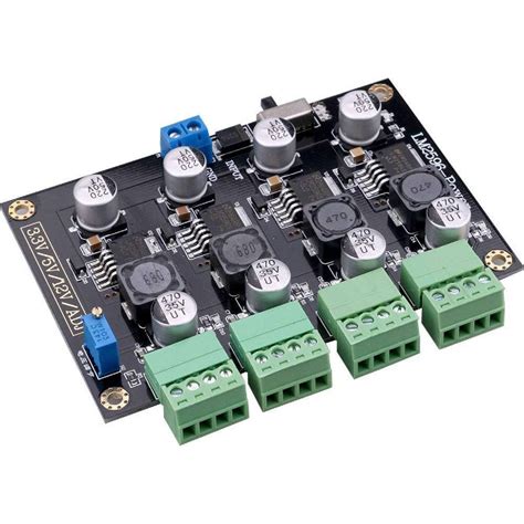 LM2596 4-Way Buck Converter DC-DC 5V-40V – REES52