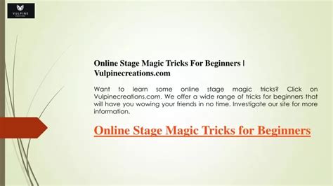 Image result for Magic Tricks Stage Tutorial