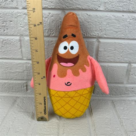 "Spongebob Squarepants Patrick Star Ice Cream Cone Plush 10 ...
