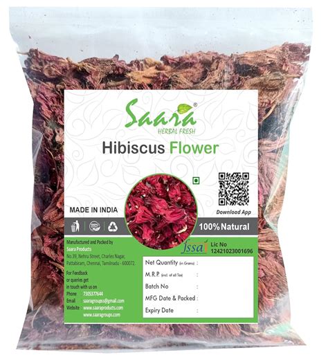 Saara HERBAL FRESH Dry Hibiscus Flower, 650g| Sembaruthi Poo | Gudhal ...