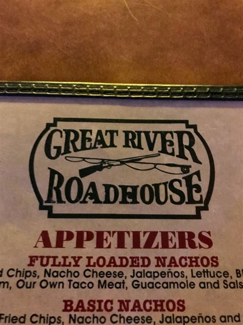 Menu at Great River Roadhouse pizzeria, De Soto, WI-35