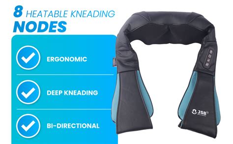 JSB Neck And Shoulder Massager - Cervical Pain Relief - Shiatsu Massage ...
