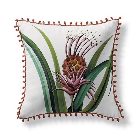 Handpainted L'ananas Pingouin Outdoor Pillow from the New York ...