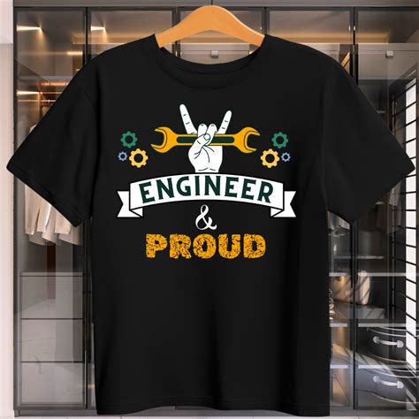 Engineer And Poud Unisex T-Shirt | Printedcult
