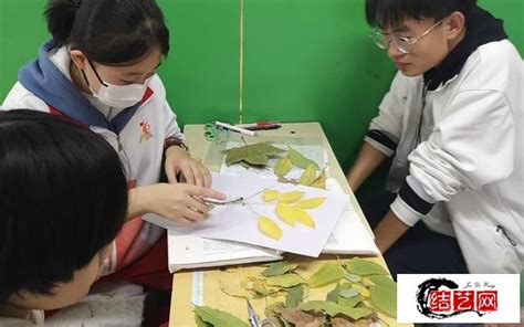 落木纷纷 诗意浓浓——邯郸市四中建安校区开展树叶粘贴画手工制作活动-测试栏目1-编法图解-中国结艺网