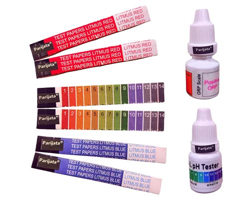 PARIJATA litmus paper for liquid testing, Red litmus, Blue litmus ...