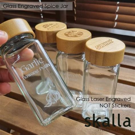 Jual Wooden Spice Jar botol bumbu kayu kaca garam merica pepper salt ...