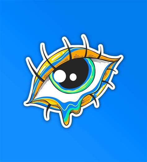 Trippy Eyes Sticker – Peeekaboo