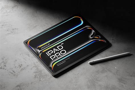 Free iPad Pro With Pencil Pro 2024 Mockup PSD - Good Mockups