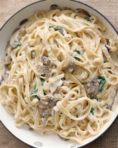 Mushroom Alfredo Sauce | Tastes of Lizzy T