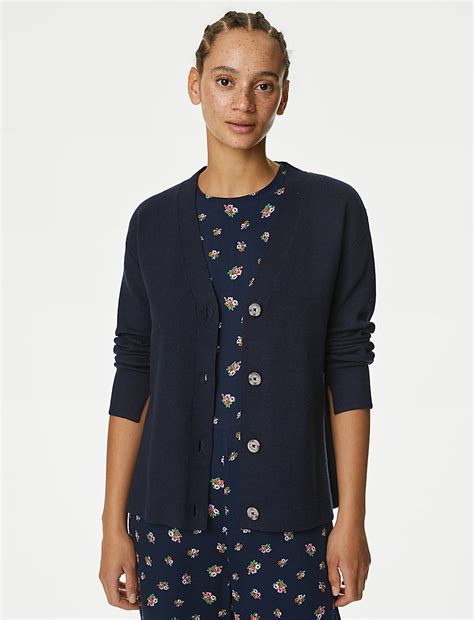 Buy Soft Touch V-Neck Button Front Cardigan at Marks & Spencer