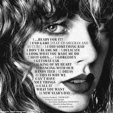 Taylor Swift's new album Reputation release after leak | Daily Mail Online