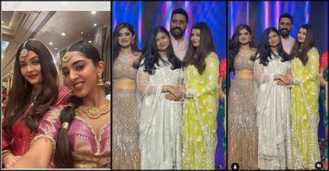 Aishwarya Rai holds daughter Aaradhya's hand, poses with Abhishek ...