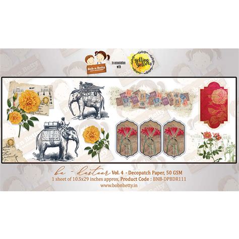 Ba-Dastoor Vol. 4 - Decopatch Paper – CRAFTERS CORNER