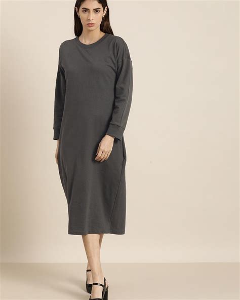 Buy Women's Grey Dress Online at Bewakoof