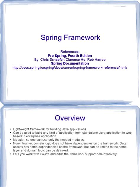 Spring Framework Tutorial PDF 的图像结果