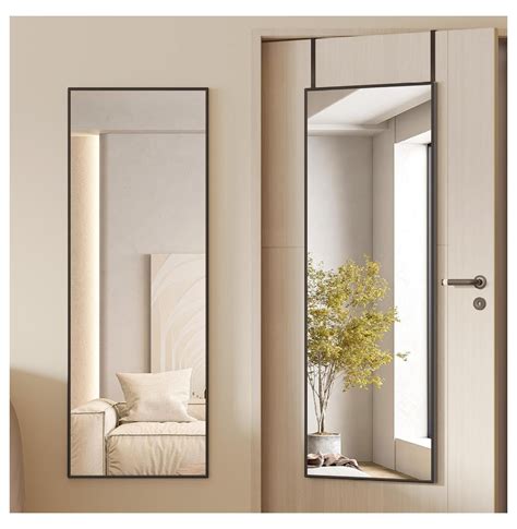 Over The Door Full Length Mirror, Full Body Wall Mirror, Hanging Mirror ...