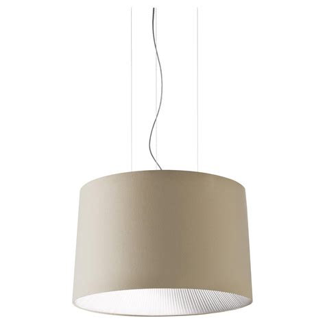 Axolight Large Velvet LED Pendant Lamp in Brown by Manuel and Vanessa Vivian For Sale at 1stDibs