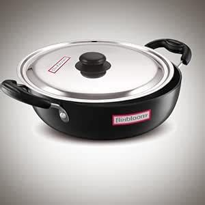 Buy FLIXBLOOM Cosmic Black Hard Anodised Induction Base & Gas Stovetop ...