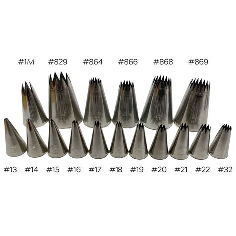 Shop #1M Open Star Piping Tips | Cake Decorating Supplies