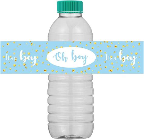 Buy INNORU It's A Boy Bottle Stickers Wrappers, Drink Water Bottle ...