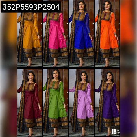 Jacquard Silk Anarkali Maxi Dress with Dupatta | TRENDBUY – TREND BUY