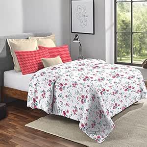 Trident Feather Tales Queen Size Reversible Comforter Double Bed ...