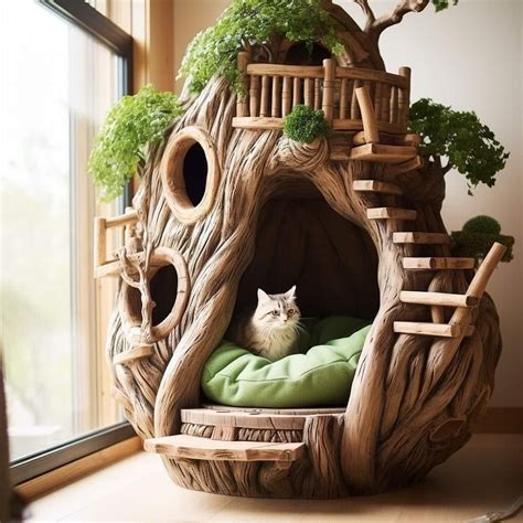Cat Condo Tree House Bed