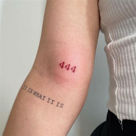 21 Lucky 444 Tattoo - Small Tattoos & Ideas