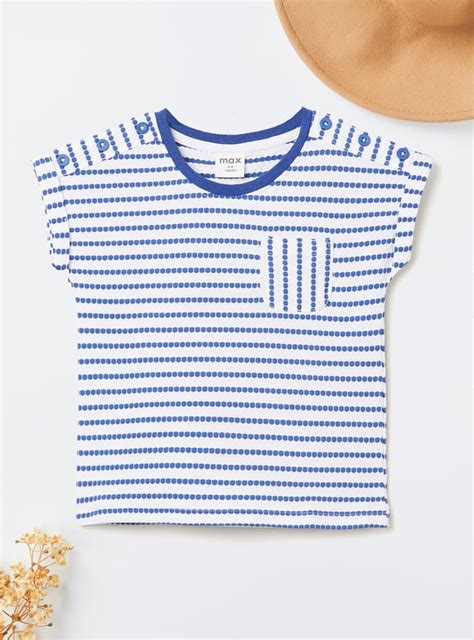 Buy Girls Striped T-shirt Online at just Rs. 299.0 - 1000015330682 ...