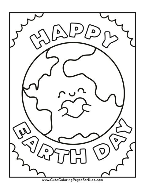 Earth Day Coloring Sheet