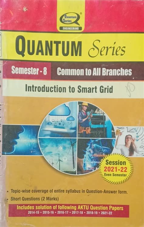 Quantum Series Introduction to Smart Grid KOE084 AKTU B.Tech – Vikas ...