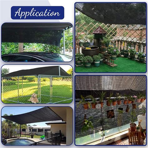 Cool Area 60-70% paño de sombra solar, 10 pies x 20 pies, lona de malla ...