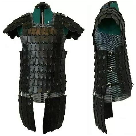 Leather Armour With Tassets for Larp, Medieval Cosplay Costume, Viking