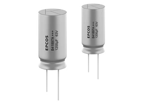 B41897 Ultra-Compact Single-Ended Aluminum Caps - EPCOS / TDK | Mouser