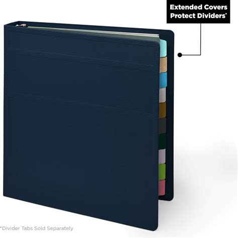 Buy Carstens 1.5- Inch Heavy Duty 3-Ring Binder - Side Opening, Navy ...