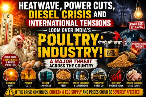Major Threat Looms Over India’s Poultry Industry Amid Heatwave, Power ...