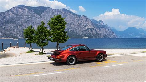 Porsche 911 Turbo, lake garda, car, sports car, Porsche 930 HD Wallpaper