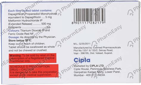 Buy Dapasach M 5/500mg Strip Of 10 Tablets Online at Flat 15% OFF ...