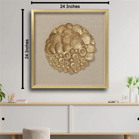 Buy Rochester Gold Pearls Shadow Box Wall Decoration Piece – Dekor Company