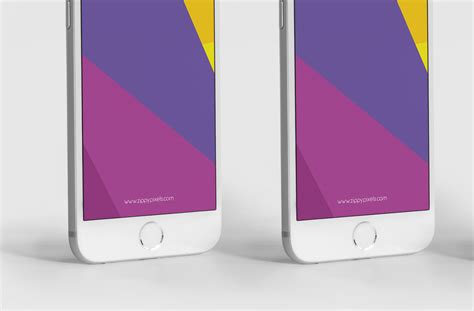 Multiple iPhone Mockup Side Angle Screens | ZippyPixels
