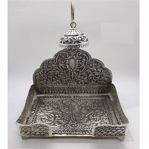 Buy quality 925 Pure Silver Antique Singhasan PO-141-22 in New Delhi