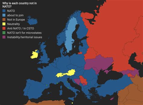 Nato Countries On World Map Why Is Each Country Not In NATO : R/Maps