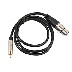 D DOLITY RCA Balance Cords Male To XLR Female Connector Cable For Power ...