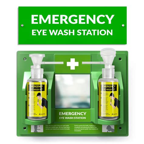 MAASTERS BPA Free Portable Eye Wash Station OSHA Approved - Wall ...