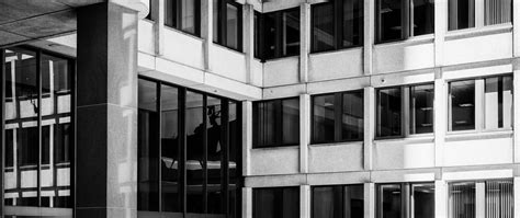 Download wallpaper 2560x1080 column, facade, building, bw dual wide ...