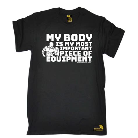 Gym Bodybuilding T-Shirt Funny Novelty Mens tee TShirt BLSW2 slogan ...