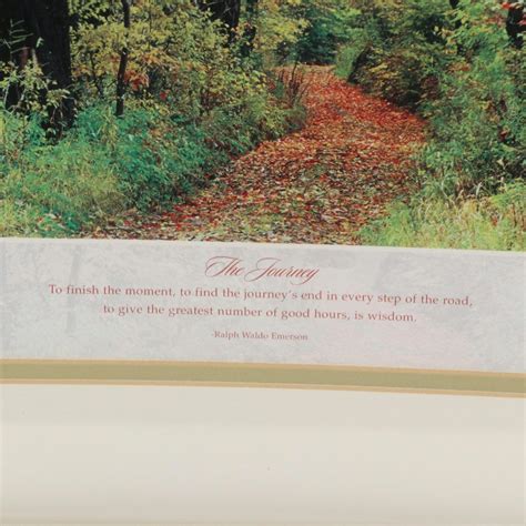 Inspirational Print "The Journey" with Emerson Poem | EBTH