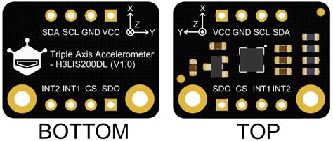 Fermion I2C H3LIS200DL Triple Axis Accelerometer - DFRobot | Mouser