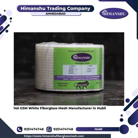 145 GSM White Fiberglass Mesh Manufacturer In Hubli - Himanshu Trading ...